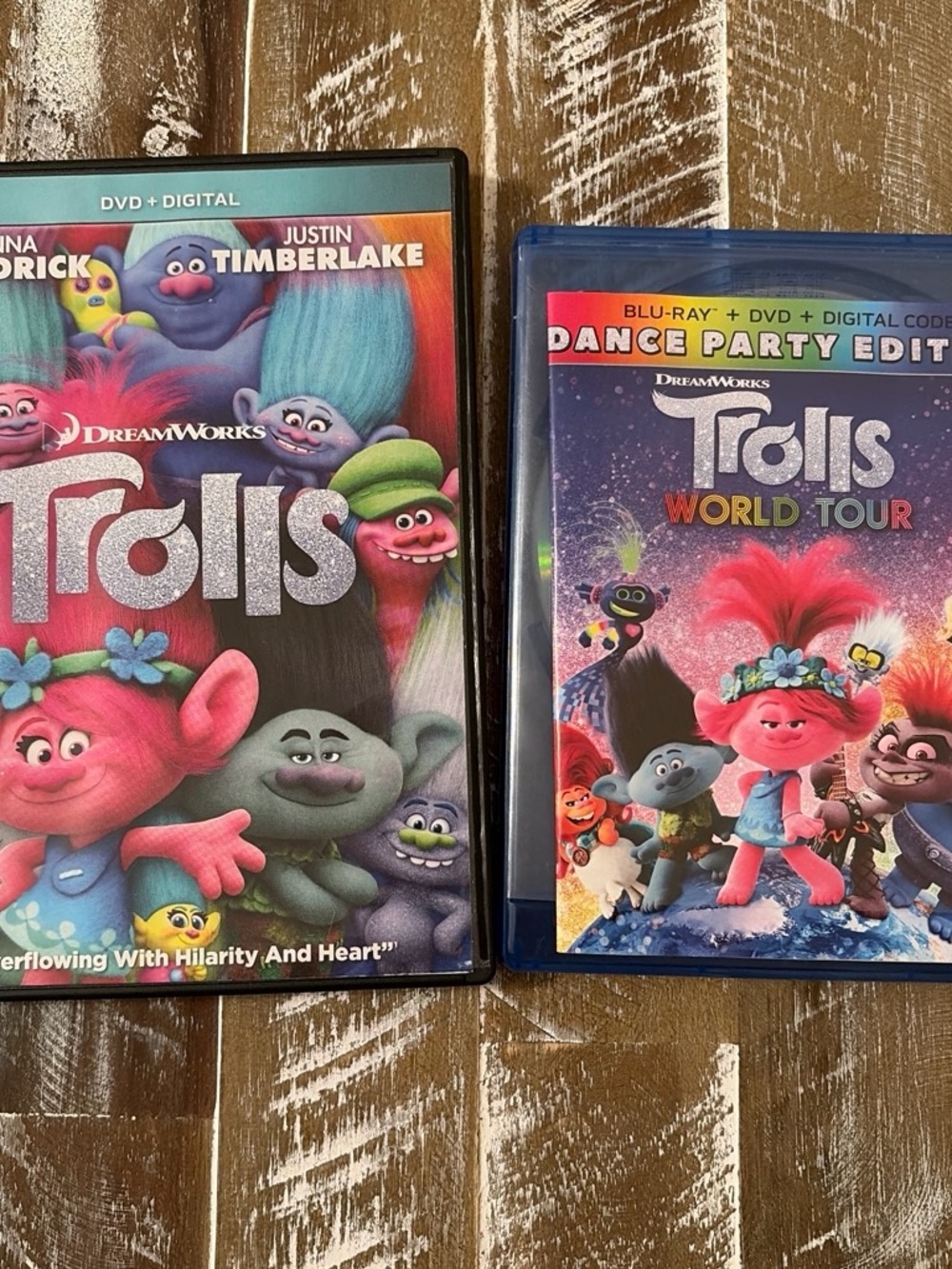 DreamWorks Trolls Trilogy DVD/Blu-ray Set - Bundle of 2